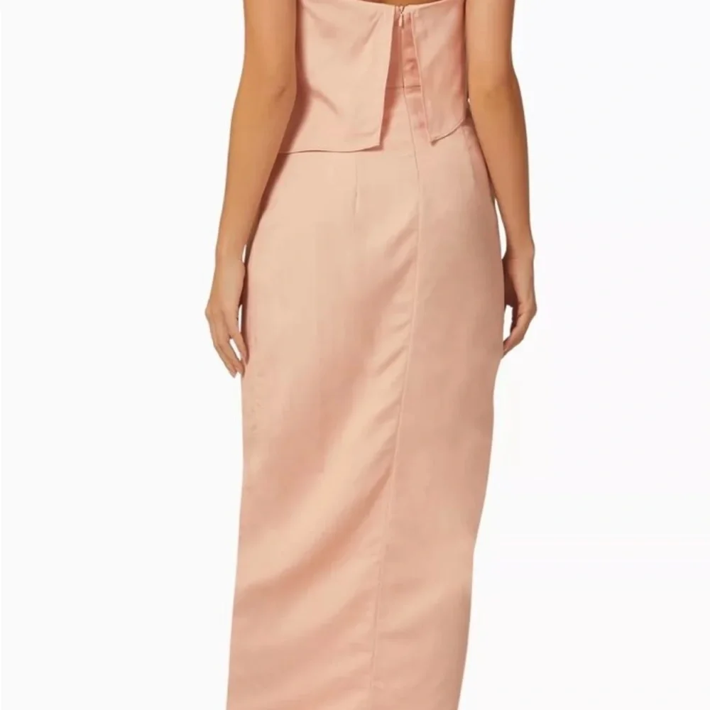 Rumer The Label Revolve Cascade Pink Midi Linen Blend Dress Size XS Retails $349 - Picture 4 of 13